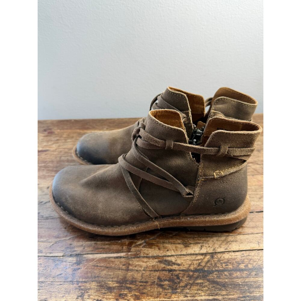 Børn Women's Tarkiln Ankle Boots in distressed brown leather size 7.5 - Picture 4 of 9
